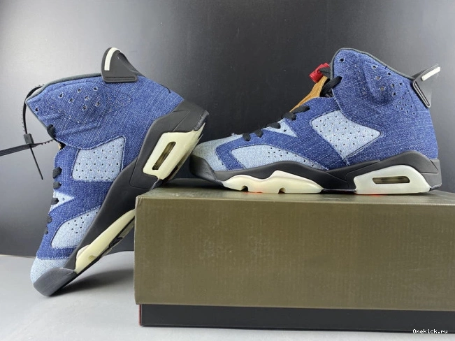One Kick Denim CT5350-401 Air 6 Jordan Washed 0811